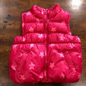 Old Navy Fuscia Pink Puffer Vest